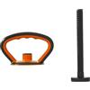TISHITA 1 Maniglia per Kettlebell Staccabile, Impugnatura per Manubrio, Accessorio per Esercizi Portatile, Attrezzatura per Allenamento Del Corpo, Materiale P, Nero 2 Maniglia 1 Asta