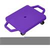 Yunmeryker Pedana con Rotelle per Bambini, Dotata di Maniglie Ergonomiche Che Offrono Mobilità in Direzioni. Sedile con Rotelle per Favorire La Coordinaz, Viola