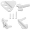 SUPVOX Fermo Porta Bianco in ABS per Kayak e Imbarcazioni Design Elegante e Installazione Rapida, Adatto a Telai Quadrati da 1 a 1-1/4