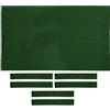 TISHITA Set di 6 Pezzi di Copritavolo in Feltro per Biliardo, Accessori in Panno Anti-Pilling, Lana, Adatti per Hotel, Uso Domestico, 7 Piedi Verde, 8ft