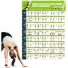 Generic Tabella di Esercizi | Plan per Bande Elastiche Fitness Poster Allenamento con Banda Resistenza E Grafico - Stretching Yoga Uomini Casa Ufficio