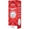 Callaway 3 palline da golf cromate morbide bianche BL CG Chrome Soft 24 3B