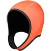 Jiuvaso Cappuccio da Sub, Cuffia da Nuoto, Cappuccio in Neoprene per Muta da Adulto con Sottogola, Cuffia da Bagno, Cappuccio da Surf per Canoa, Arancia