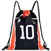 Roffatide Anime Haikyuu Borsa Morbida Zaino Oxford con Coulisse Borsa a Tracolla Zaino Sportivo da Basket Nero Arancione