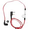 EMSea Auricolare con spina K a 2 pin con PTT compatibile con radio Baofeng Uv5R Bf-888S (cavo rosso)