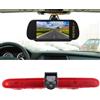 Dynavsal Luce freno HD telecamera posteriore con monitor retrovisore da 7 pollici, visione notturna, telecamera di ricambio per Fiat E-Doblo 2022/Peugeot Partner 2 II Tepee Rifter/Citroen Berlingo 3 III 4 IV