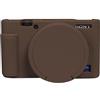 Easy Hood Custodia per Fotocamera per Sony RX100 VII/VI,Marrone