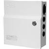 RVT SECURITY - Box Di Alimentazione, Quadro Elettrico Interno, Quadro Elettrico, 12 Volt, 10 Ampere, 120 W Funzione UPS, Cassetta Di Alimentazione, 1KG, BATTERIA NON INCLUSA (Con led)