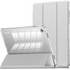 INFILAND Custodia per Samsung Galaxy Tab A9+ / A9 Plus 11 Pollici 2023 SM-X210/ X216/ X218,Supporto Sottile Custodia Protettiva Trasparente e Intelligente (Argento)