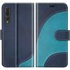 BoxTii Cover per Huawei P20 PRO, Custodia in PU Pelle Portafoglio per Huawei P20 PRO, Magnetica Cover a Libro con Slot per Schede, Blu