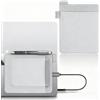 PYEUIFT Custodia SSD Esterno, 2 Tasche, Hard Disk Esterno, Custodia Laptop, Cover SSD, Case Elastico, Für SSD Portatile, HDD, 15x11.5cm Grigio