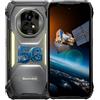 Blackview XPLORE 2 Satellite | Android 15 | 6,73 + 120HZ | 36GB RAM + 256GB (2TB) | 20000 mAh | 50MP + 50MP + 20MP Night Vision | NFC | GPS | Dual SIM | IP68/IP69K | Garanzia di 2 anni | Nero