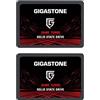 Gigastone SSD SATA III 128GB (2 Pack) 2,5 SSD interno 3D NAND Internal Solid State Drive Compatibile con Laptop e PC Desktop 2.5 Inch Velocit? di Lettura fino a 520MB/s SLC Cache Performance