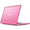 ZORSOME Custodia rigida trasparente per Huawei MateBook 14 2021/2022/2023, resistente, robusta, completa, antiurto, a doppio strato, con cornice in TPU, colore rosso rosa