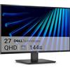 Dell 27 Monitor - SE2726D, QHD (2560x1440), 144Hz, IPS, 1ms MPRT, AMD FreeSync, 99% sRGB, VESA (100x100mm), DisplayPort, HDMI, 3 Anni di Garanzia, Nero