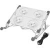 Uonlytech Supporto Ventilato Per Laptop Base Di Raffreddamento Per Computer Portatile Con Ventole Multiple Struttura Stabile e Design Ergonomico Per Uso Quotidiano