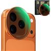 K&F CONCEPT FA301 Snap-On Filtro ND2-32 per iPhone 17 Pro & Pro Max, Ultraleggero 11,2g Filtro Obiettivo ND Variabile con Supporto Snap-on Deco, Vetro AGC Rivestito a 28 Strati, Arancione