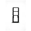 Generico Carrello Vassoio alloggio tray Compatibile con Oppo A18 4G CPH2591 / A38 4G CPH2579 porta scheda nano Sim1 + SIM 2 + SLOT SLITTA Alloggio Memoria Micro Sd CARD (Nero)