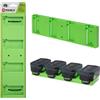 48 Tools Supporto da parete per batterie da 18 V della Festool, supporto portabatterie, ideale in officina o nel furgone, facile da montare