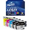 Superprint LC527 - Cartucce multipack compatibili con Brother LC527 LC527VAL per stampanti MFC-J4350DW MFC-J4550DW (standard, BK*2/C/M/Y)