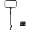 Godox ES45 Pannello Luce LED 2500 Lumen, 2800-6500K, regolabile a colori, con APP dedicata per PC e MAC. Supporto da tavolo in metallo, adatto a YouTube, Vlog, game streaming
