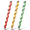 Yuanchu 3 penne per tablet con punta in fibra ad alta precisione, pennino universale compatibile con tutti i telefoni cellulari/tablet (oro+rosso+verde)