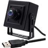 Svpro Fotocamera USB Min 1920 x 1080 HD USB Webcam 180 gradi Fisheye Webcam 2MP con sensore IMX323, luce debole, industriale, USB, con alloggiamento in alluminio, compressione H.264
