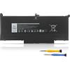 K KYUER 7.6V 60Wh F3YGT Batteria di Ricambio per dell Latitude 12 7000 7280 7290 Latitude 7380 7390 Latitude 7480 7490 Series Business Notebook 0F3YGT DM3WC DM6WC 0DM3WC 2X39G KG7VF V4940 451-BBYE