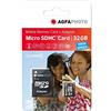 AgfaPhoto Carte mémoire microSDHC - 10581 - Capacité 32GB - Noir