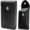 VIIGER Custodia da cintura doppia in pelle per iPhone 14 Pro Max 15 Pro Max Samsung Galaxy S24 Ultra S23 Ultra Flip Custodia per cellulare da cintura universale per smartphone con clip per cintura da uomo,