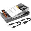 MAIWO Docking station USB C per M.2 PCIe NVMe + SATA SSD/HDD da 2,5 pollici da 3,5 pollici con clone offline, clone HDD a NVMe SSD, USB 3.2 GEN 2 10Gbps Hard Drive Esterno Enclosure