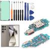 YHX-OU Presa di ricarica per Samsung Galaxy S24 Ultra 5G S928B Dock Connector Port Charger Port Charger Port Microfono Audio Jack Flex Cavo + Strumento di installazione