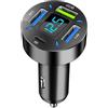 Generic Caricabatteria da auto - Caricatore da auto, ricarica rapida Cigrette USB | Adattatore per caricabatterie da auto a ricarica rapida compatibile, adattatore USB in metallo, caricatore per auto e casa