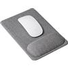 SenseAGE Tappetino per Mouse Standard Supporto per Il Polso, Tappetino per Mouse ergonomico con Base Antiscivolo, Comodo, Leggero per Una Facile digitazione e Sollievo dal Dolore, Grigio