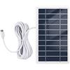 KOCAN Caricatore solare portatile da 2W 5V Caricatore da pannello solare impermeabile per campeggio con presa USB per ricaricare telefoni cellulari Mini ventole LED Light Home Monitor Camera