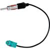 Supecesorio Adattatore Antenna Fakra Z Maschio a DIN Maschio, Cavo Spinotto Autoradio con Adaptador de Antena de Coche Fakra-DIN ISO per HD Radio Head Unit Cd Media Player Ricevitore