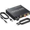PROZOR Convertitore Audio Digitale Analogico 192kHz (Volume regolabile)
