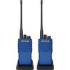 Retevis MateTalk E1 Radio Antideflagrante, Design IP68 a 3 Livelli con Doppia Modalità DMR e NXDN, 3 Avvisi di Emergenza, 2450 mAh, Walkie Talkie Professionali per Impianti Chimici (Blu, 2 Pezzi)