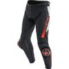 DAINESE PANTALONE SUPER SPEED PERF LEATHER BLACK/WHITE/RED
