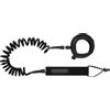 MYSTIC Coiled board leash 8ft Nero