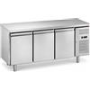 Ristoattrezzature Modello: 12444003312586,Tavolo frigo refrigerato Classe A 3 porte in acciaio inox -2 +8 °C 179,5x60x86h cm a basso consumo energetico - QN