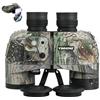 YINMONE Binocolo marino HD 10 x 50 con adattatore per telefono con telemetro, lente multistrato BAK4, robusta armatura militare IPX7, impermeabile, per vela, barca, pesca, caccia, birdwatching, mimetico