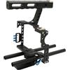 AstraLoom Kit gabbia video per fotocamera Gabbia per fotocamera leggera in lega di alluminio con pattino freddo e maniglia superiore per formaggio per fotocamera GH4 A7S A7 A7R A72 A7RII