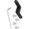 Pjeghbvop Supporto per impugnatura in alluminio, adattatore di base, supporto di prolunga leggero, gadget per gabbia per fotocamera DSLR, monitor, accessori, piastra in alluminio per fotocamera