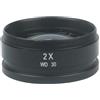 Generic 2X Auxiliary Objective Lens M48 Thread WD30 Barlow Lens for Zoom Stereo Microscope Boost Magnification & Clarity