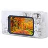 XUMIUZIY Fotocamera Portatile con Portachiavi Vintage 2K per Campus di Viaggio, Schermo da 1,47 Pollici con Flash (Trasparente)