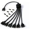 Gelid Solutions Cavo Sdoppiatore da 1 a 6 RGB - Compatibile con ARGB, RGB Standard da 12V e ARGB da 5V - Collega Fino a 6 Dispositivi RGB.