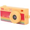 XUMIUZIY Fotocamera per Studenti Fotocamera Portachiavi 2K con Flash retrò con Schermo da 1,47 Pollici per Esterni (YELLOW)