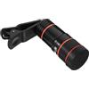 LALADEFIEE Obiettivo Telescopico 8x per Smartphone con Zoom Ottico 8 Volte, Facile da Installare con Clip, Lente in Plastica e Vetro per Fotografia Mobile Nitida