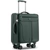 Travely Valigia M in tessuto - Valigia cabina con scomparto per laptop fino a 15,6, 4 ruote e lucchetto TSA - valigia morbida leggera espandibile, idrorepellente